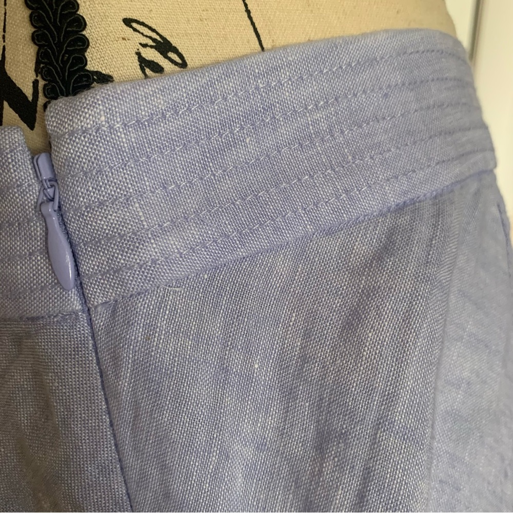 J CREW BAIRD MCNUTT IRISH LINEN SLIP SKIRT SIZE 10 EXCELLENT CONDITION - Picture 3 of 7